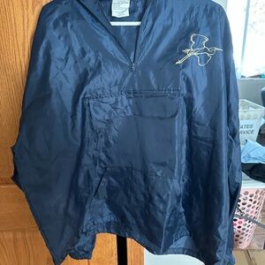 Vintage Navy Blue Windbreaker